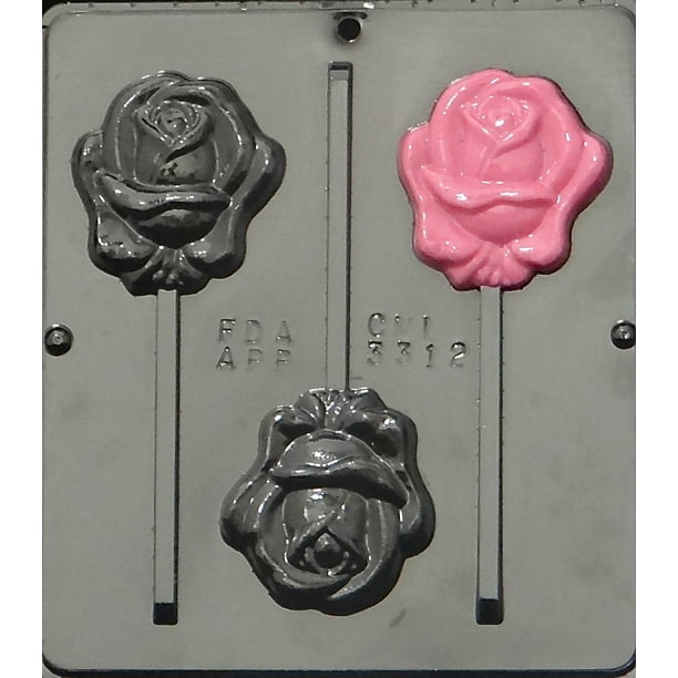 Flower Lollipop Chocolate Candy Mold  3423 NEW